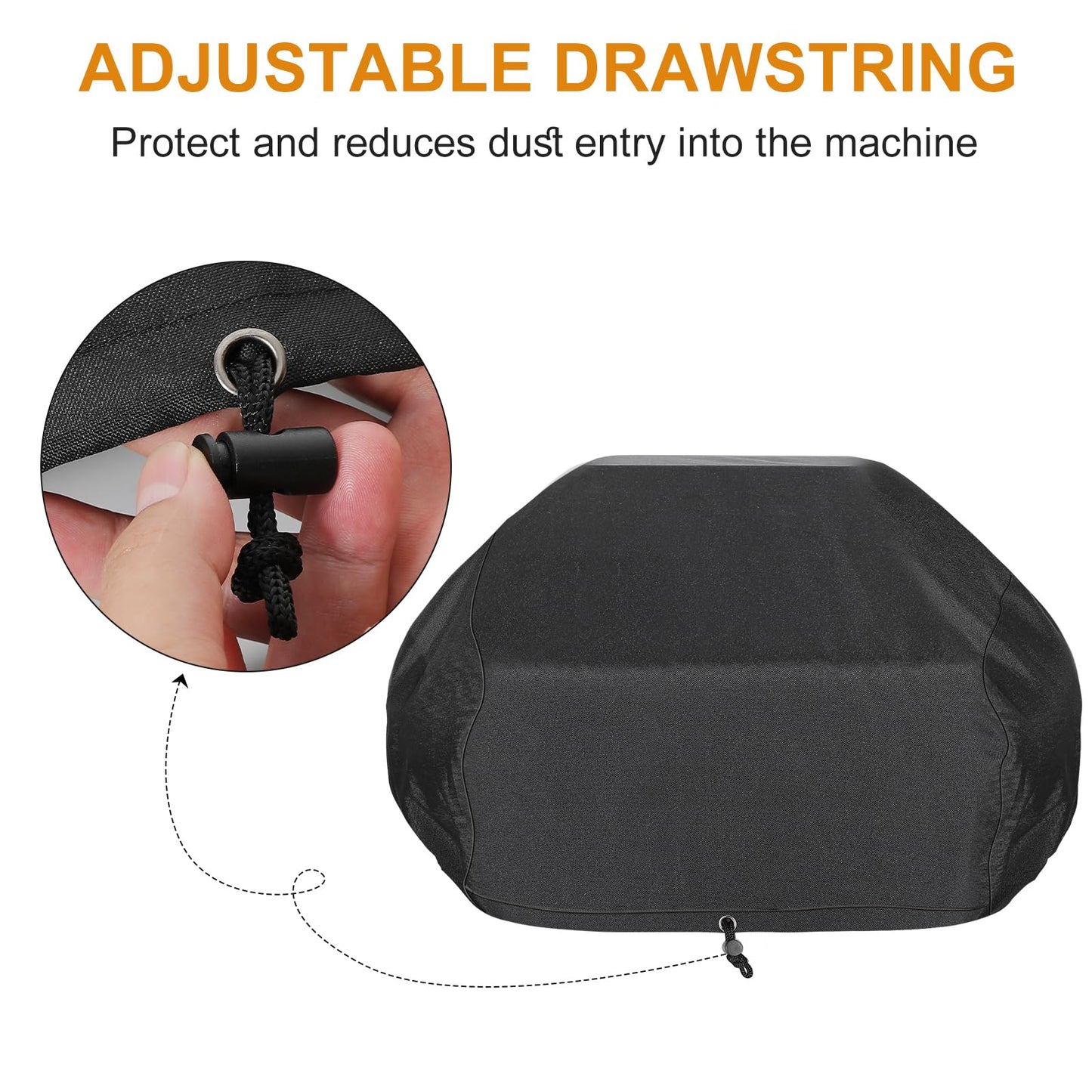 AMPtaan Woodfire Outdoor Grills Cover for Ninja Woodfire Pro XL Outdoor Oven OG951 OG901 and OG850 Series - Adjustable Drawstrings and Elastic Bands