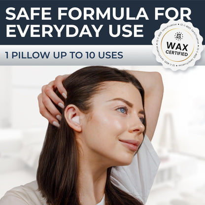 PQ Wax Earplugs for Sleep - 30 Silicone Wax Earplugs for Sleeping, Swimming, Shooting, Snoring, Sound Blocking Level 32 dB, Noise Cancelling Womens Ear Plugs