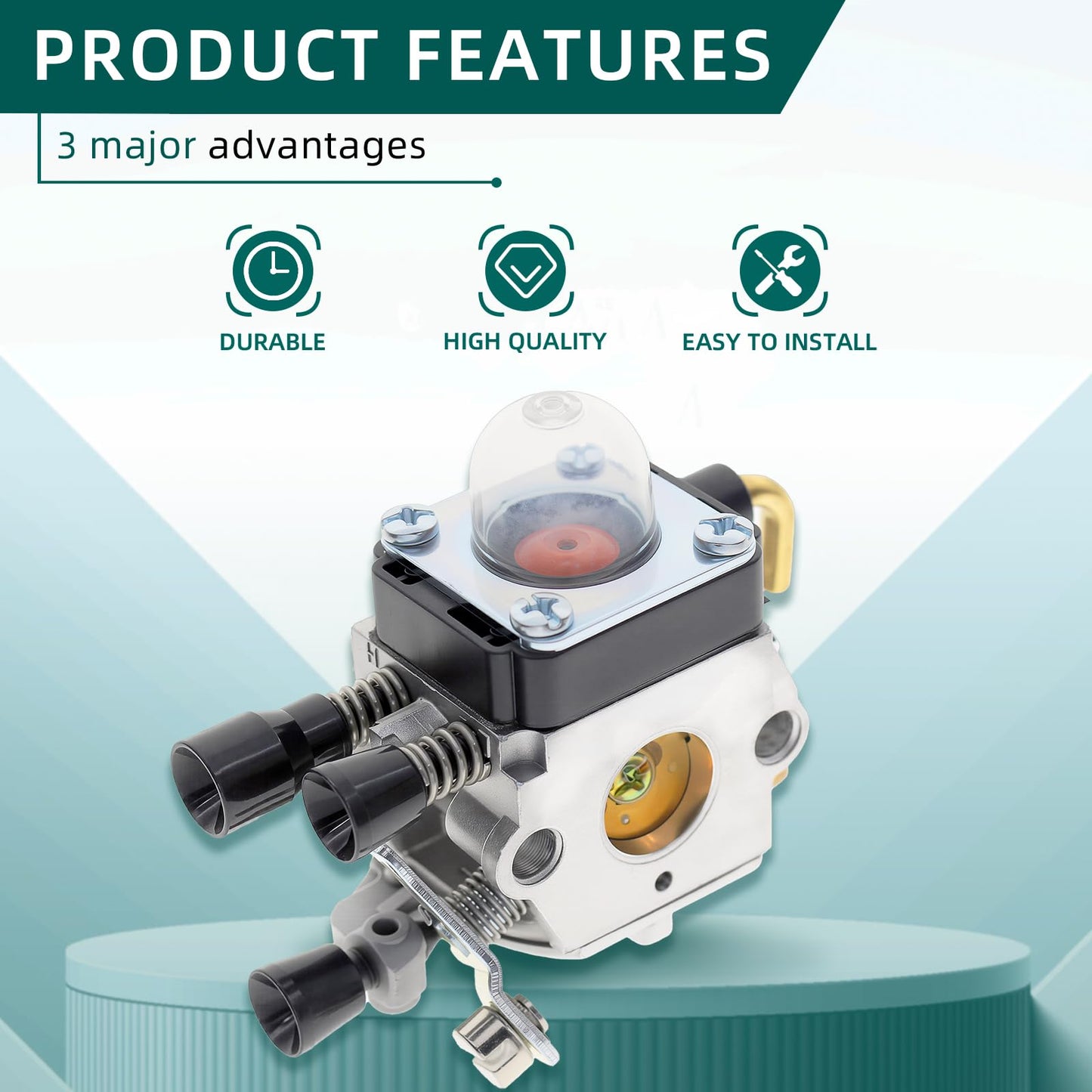 C1Q-S97 Carburetor for STIHL FS38 FS45 FS46 FS55 KM55 HL45 FS45L FS45C FS46C FS55C FS55R FS55RC FS85 FS80R FS85R FS85T FS85RX String Trimmer Weed Eater with Air Fuel Filter Tune-up Kit