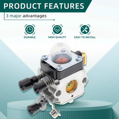 C1Q-S97 Carburetor for STIHL FS38 FS45 FS46 FS55 KM55 HL45 FS45L FS45C FS46C FS55C FS55R FS55RC FS85 FS80R FS85R FS85T FS85RX String Trimmer Weed Eater with Air Fuel Filter Tune-up Kit