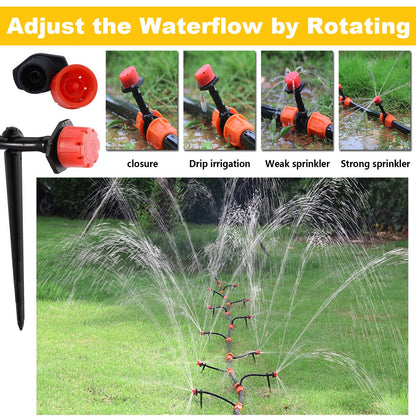 132ft/40M Drip Irrigation Kit, Automatic Micro Irrigation System, 1/4” Blank Distribution Tubing Hose, 164PCS DIY Automatic Drip Irrigation&Watering for Garden Landscape Greenhouse Patio