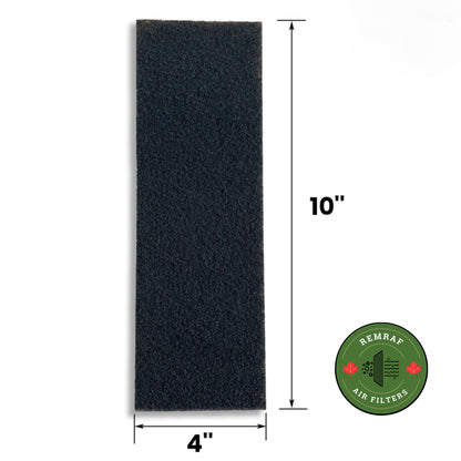 REMRAF Air Vent Filters, 4"x10 24-Pack Vent Filters, Activated Carbon Air Filters for Home, Floor Vents Registers, Diffusers, Air Purifiers. AC, Pre-Filters. Fits 10"x4"-10"x3"-10"x2" Vents. 1.5mm