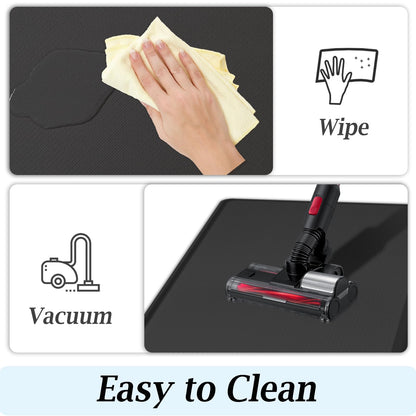 Artnice Kitchen Mats for Floor, 0.75" Cushioned Anti Fatigue Mat, Memory Foam Kitchen Rug, Non Slip Waterproof Comfort Mat for Standing, Home, Office (17.3" x 28", Black)