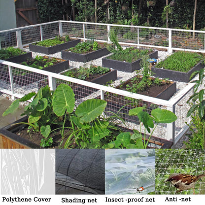 36Pcs Greenhouse Hoops for Raised Beds,8ft Greenhouse Hoops,Grow Tunnel,6 Sets Garden Hoops Rustproof Plastic Coated Steel Support Frame Hoops for Raised Beds, Garden Tunnel Row Cover Hoops Kit