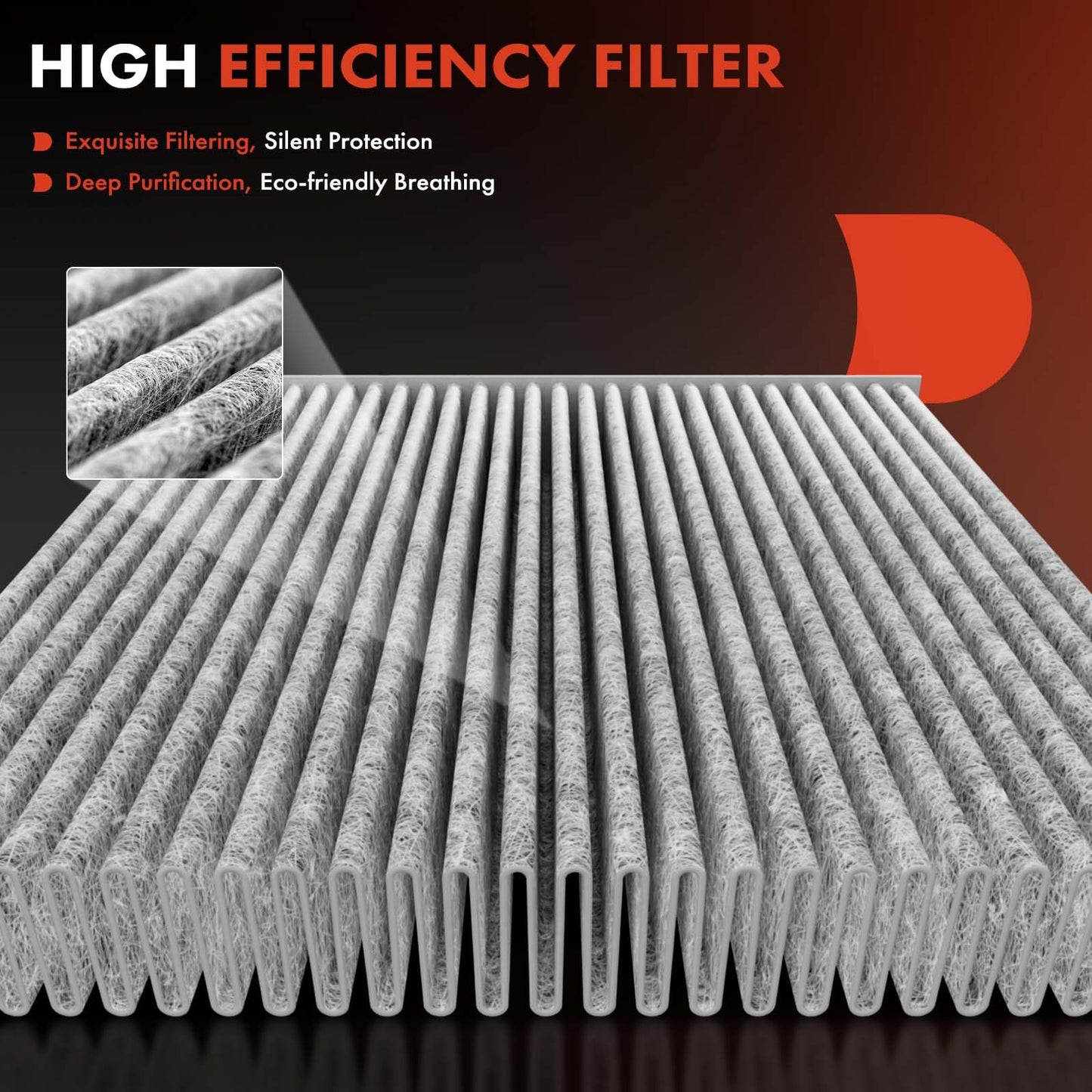 A-Premium 2-PC Cabin Air Filter with Activated Carbon Compatible with Ford Edge, Fusion & Lincoln Continental, MKX, MKZ, Nautilus, 2013-2023, Replace# DG9Z19N619A