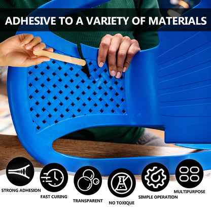 WAN2TLK 5 Minute Epoxy Glue, 250ml Epoxy Resin Glue Kit, High Viscosity Fast Curing Clear 2 Part Epoxy Glue for Wood, Metal, Glass, Ceramics, Concrete, Carbon Fiber, etc