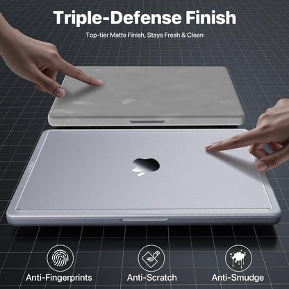 Soonjet CrackGuard for MacBook Pro 14 inch Case M5 M4 M3 M2 M1 Pro/Max 2026 2025-2021 [Anti-Crack Upgrade] [100% Match Official Color] Cover Protective Hard Shell Case Laptop - Matte Clear