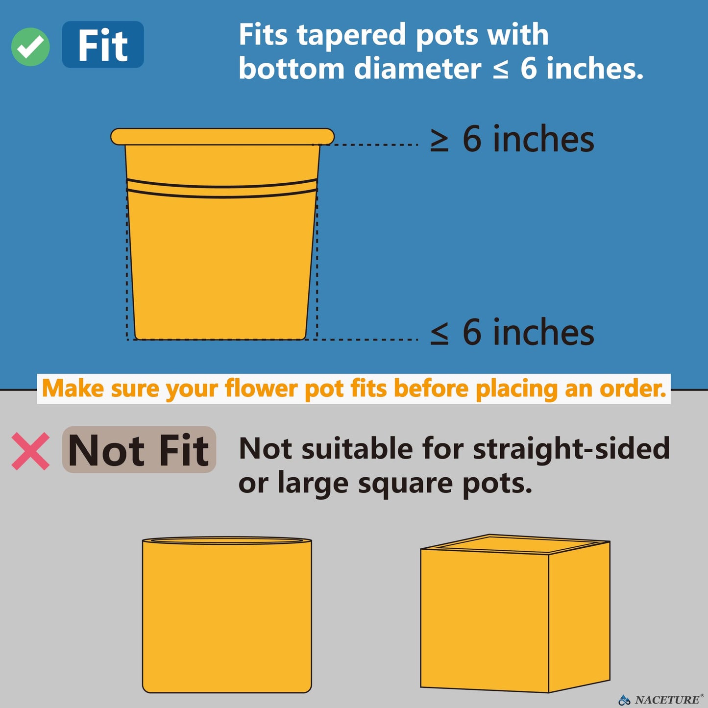 6 Inch Foldable Flower Pot Holder Ring for Wall Mount 3 Pack – Heavy Duty Metal Round Planter Hooks Hangers - Fence Pot Plant Holders Hanging Bracket for Outdoor Indoor
