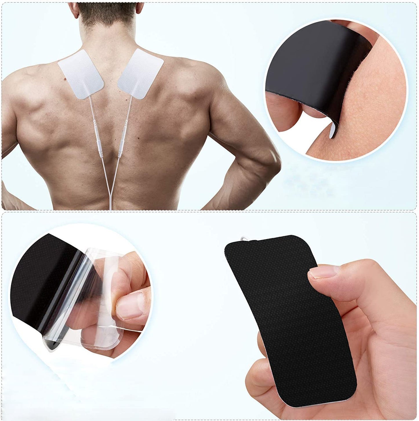 Replacement Pads, Self Adhesive Reusable 18 Pcs