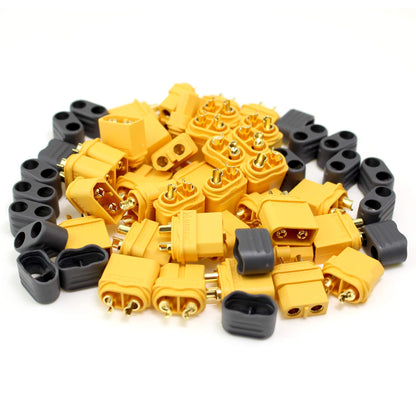 Amass 20 Pair XT60H Bullet Connector Plug Upgrated of XT60 Sheath Female & Male Gold Plated for RC Parts … … …
