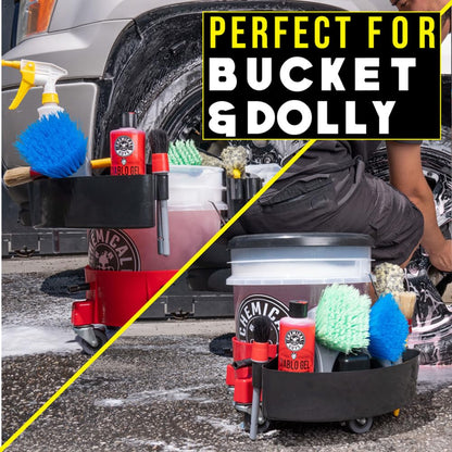 Chemical Guys Freeloader Bucket & Dolly Organizer, Black, Keep Soap and Water in the Bucket and Your Supplies Organized, Great for Washing Cars, Trucks, Motorcycles, SUVs, RVs & More