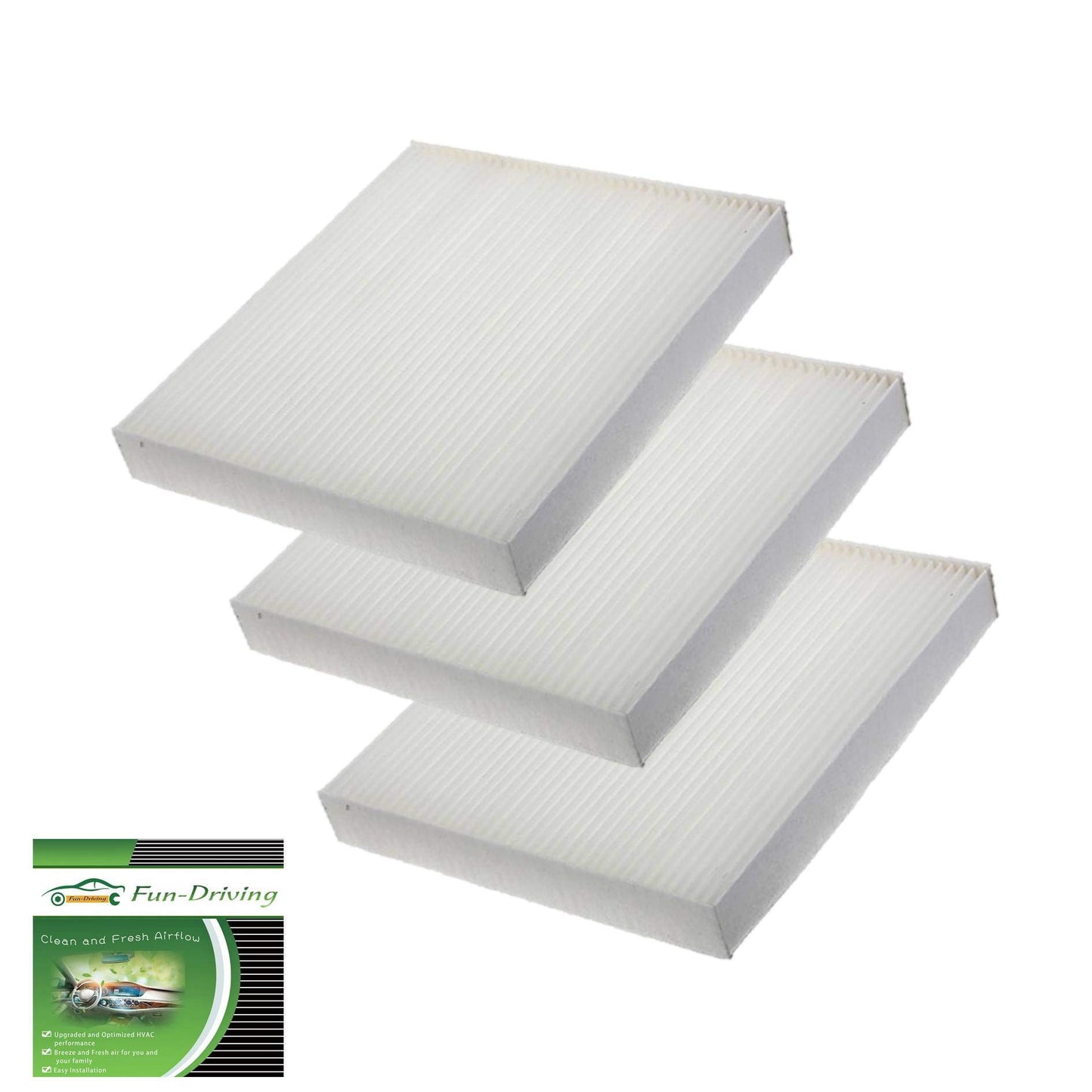 3 Pack White FD134 Cabin Air Filter for Honda Civic,Croostour,CR-V,Odyssey,Pilot,Ridgeline 80292-SDA-A01/80292-SEC-A01/80292-T0G-A01