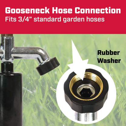 Chapin 4984: T-Post Impact Sprinkler, 360 Degree Automatic Impact Sprinkler for Small Gardens and Lawns, Up to 85ft Coverage Area