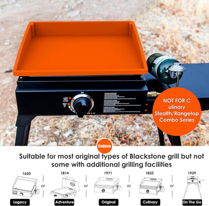 Silicone Griddle Mat Cover for Blackstone: 17 Inch Flat Top Grill Buddy Mats Griddle Grill Deck Protector Outdoor Camping Outside Cooking BBQ Accessories