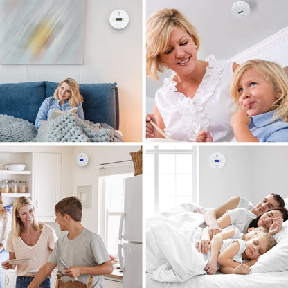 Carbon Monoxide Alarm, Digital Display CO Detector Security CO Monoxide for Home Kitchen Bedroom Safety Battery Powered (Battery not Included),Comply with CSA 6.19 (1 Pack)