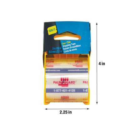 Seal-It Super Clear Shipping Tape on PalmGuard Dispenser 2 Inches x 800 Inches, Pack of 6, 4,800 Inches Total (70603-6)
