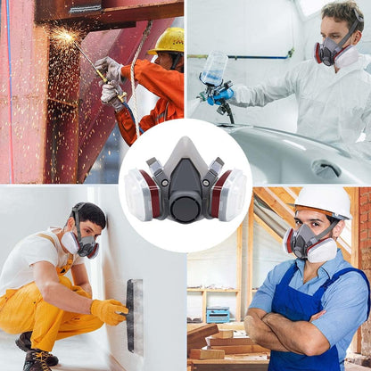 TOCADO Reusable Face Cover Set for Painting,Respiratory Mask for Spray Painting,Verniciatura, Prodotti Chimici, Vapori Organici, Saldatura, Lucidatura