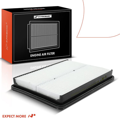 A-Premium Engine Air Filter Compatible with Hyundai & Kia Models, Santa Fe 2013-2018, Santa Fe Sport 2013-2016, Santa Fe XL 2013-2019, Sorento 2014-2015, 2.0L 2.4L 3.3L, Rigid Panel