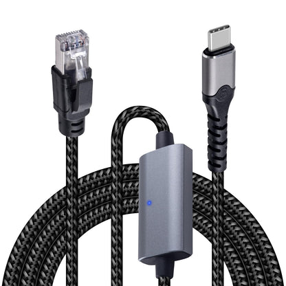 Duttek USB C to Ethernet Cable 6.6FT/2M, USB C to RJ45 Cord, Directly Connected, Gigabit LAN Network Compatible with Thunderbolt 3/4, MacBook Pro/Air, iPad Pro, iPhone 15 Series, Phone, Laptop, PC