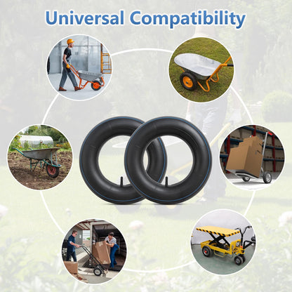 2 PCS 4.80/4.00-8 Heavy Duty Replacement Inner Tubes with TR13 straight Valve Stem Compatible with Wheelbarrows, Mowers, Hand Trucks and More 4.80-8 4.50-8 4.00-8 Tire Tubes