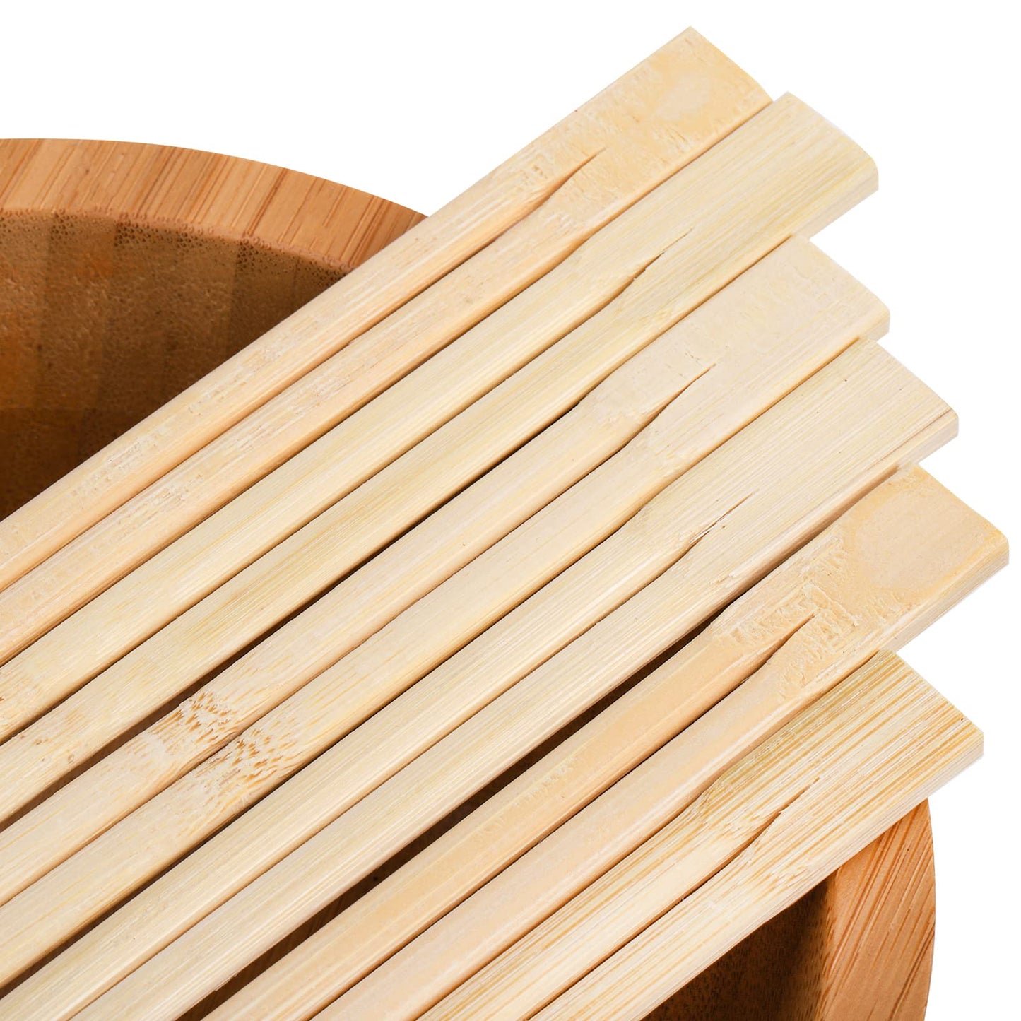 Hiceeden 360 Pairs Disposable Bamboo Chopsticks, Individually Wrapped Chopstick Bulk for Take-Out Orders, Restaurants, Picnics, Clear Sleeve Film