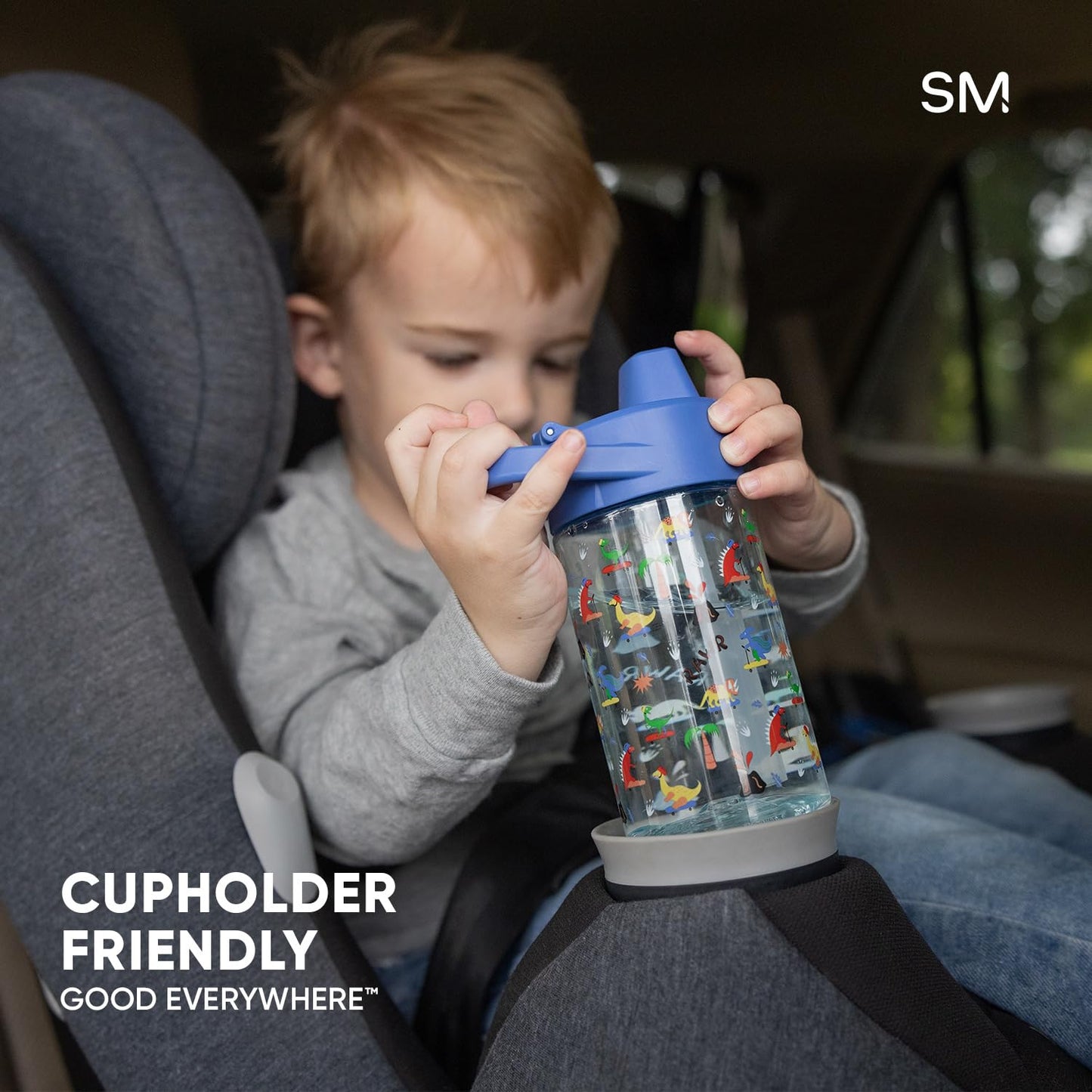 Simple Modern Peppa Pig Kids Water Bottle Plastic BPA-Free Tritan Cup with Leak Proof Straw Lid | Reusable and Durable for Toddlers, Boys | Summit Collection | 12oz, Peppa Pig Bubbles