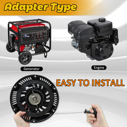 WOTIAN 420cc Recoil Starter Assembly for Predator Pull Start 13hp Engine Replacement Parts 60340/60349 for Pressure Washers/Water Pumps/Blowers/Generator