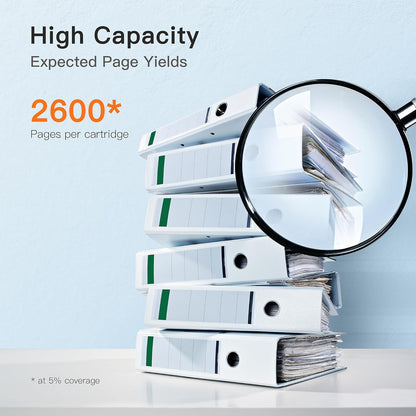 TN660 Toner Cartridges 2 Pack Compatible Replacement for Brother TN660 TN-660 TN630 for DCP-L2520DW MFC-L2740DW HL-L2320D HL-L2360DW DCP-L2540DW MFC-L2700DW MFC-L2720DW Printer High Capacity Black