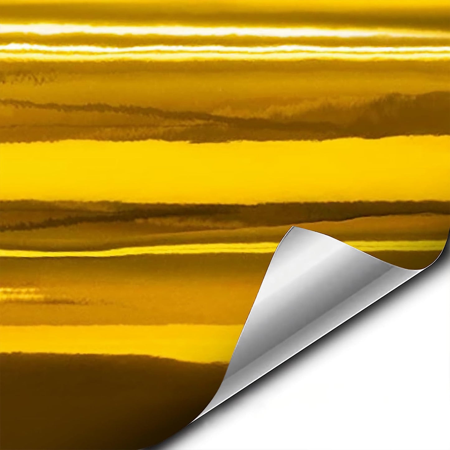 VViViD Gloss Gold Chrome Air-Release Vinyl Adhesive Tape Roll (6 Inch x 30ft)