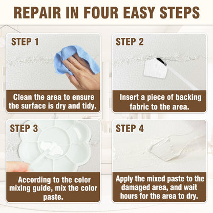 Cream Leather Repair Kit for Furniture, Vinyl Repair Kit for Car Interior, Sofa, Purse and Jacket, Restore Any Material with Super Easy Instructions to Fix Scratches, Tears, Holes, Peeling