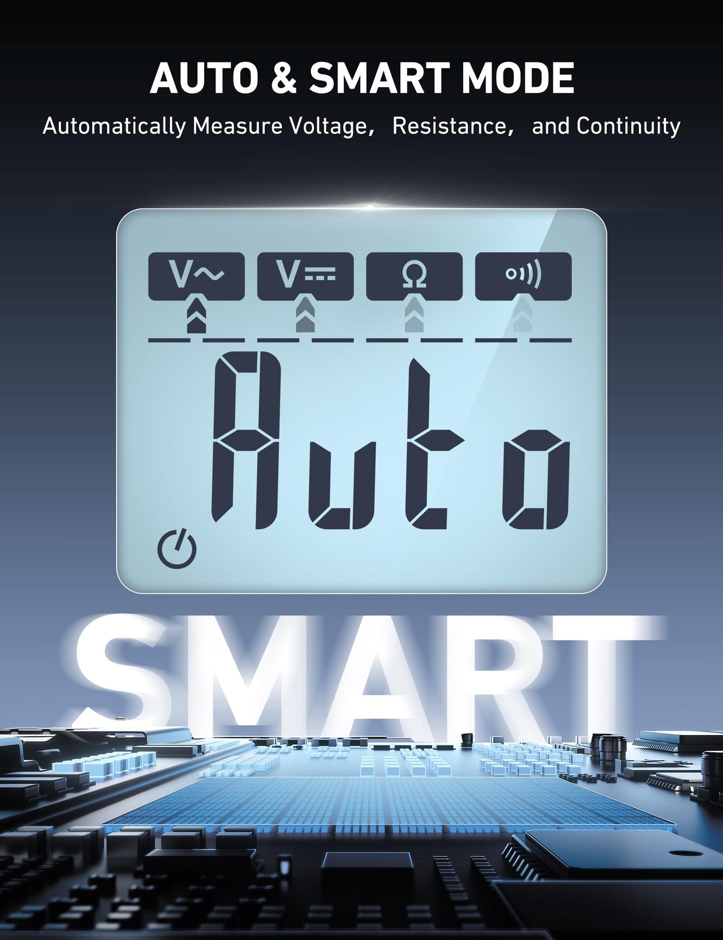 AstroAI Digital Multimeter 4000, Auto-Ranging Voltmeter with Smart Mode, Volt Meter with Non-Contact Voltage Function, Fast Accurately Measures AC/DC Voltage, Resistance, Continuity