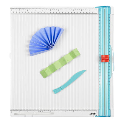 ArtAt 12"x12" Paper Trimmer & Scoring Board - Precise Cutting & Scoring Tool for DIY Crafts, Cards, Envelopes, Scrapbooking & More
