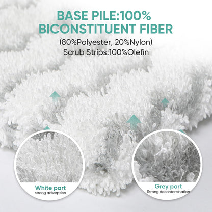 8 Pack Replacement Steam Mop Pads for Shark Steam Mop S1000, S1000A, S1000C, S1000WM, S1001C, Dirt Grip Cleaning Pads, Microfiber Washable & Reusable