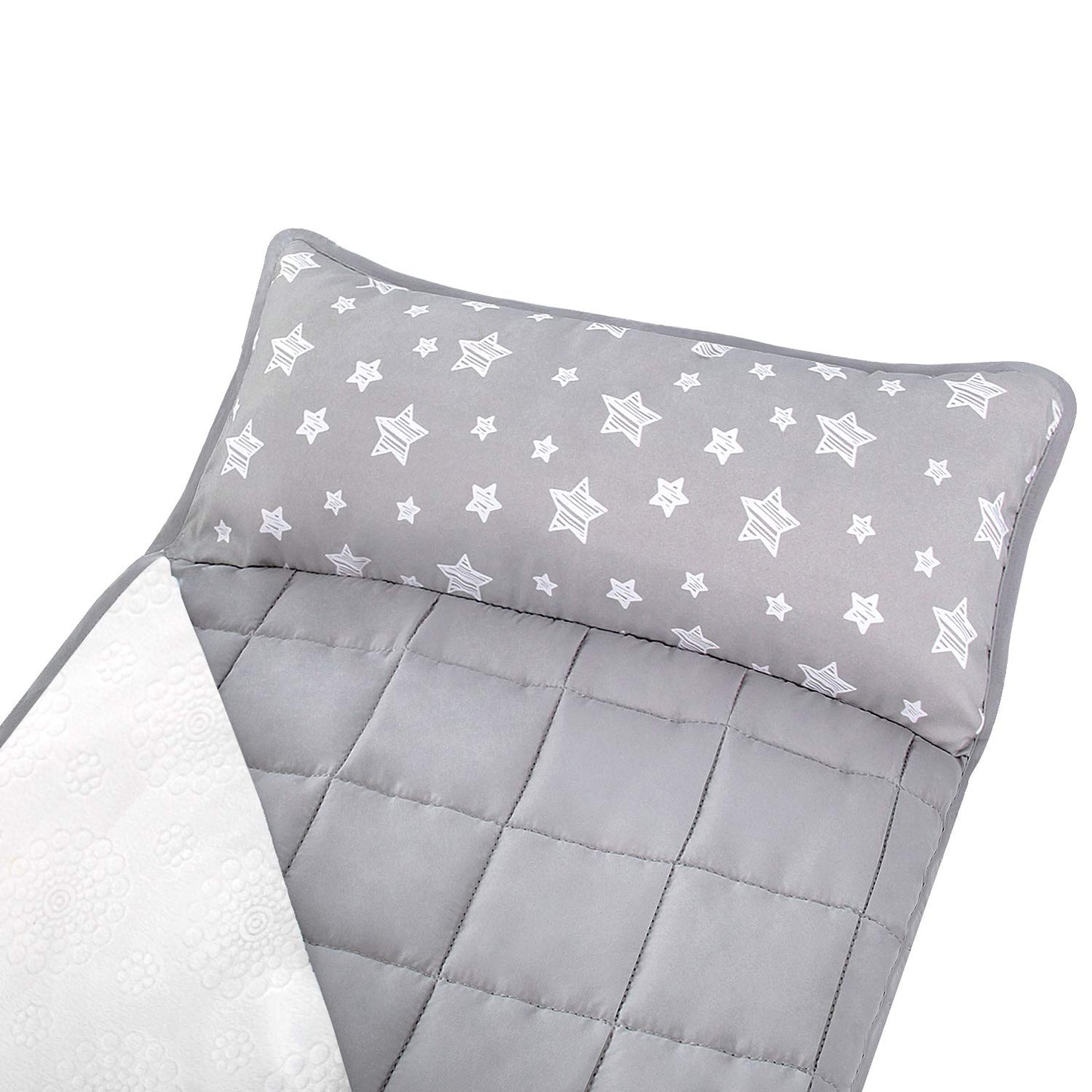Toddler Nap Mat with Blanket, Kids Sleeping Bag Lightweight and Soft Perfect for Kids Preschool, Daycare, Travel Sleeping Bag Boys and Girls, Fit Standard Cot