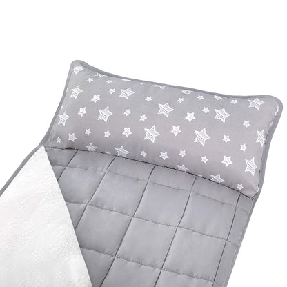 Toddler Nap Mat with Blanket, Kids Sleeping Bag Lightweight and Soft Perfect for Kids Preschool, Daycare, Travel Sleeping Bag Boys and Girls, Fit Standard Cot