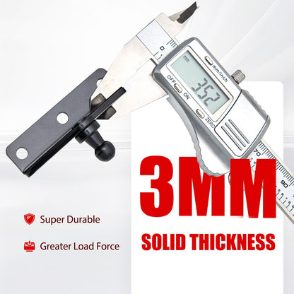 Vepagoo 10MM Ball Stud Brackets, Heavy Duty Gas Strut Mounting Bracket Kits Universal Fit Toolboxes, RV Doors, , Furniture & RV Doors, Marine Hatch, Black, Pack of 4 with Screws