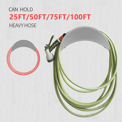 Water Hose Holder, Hose Holders Organizer for Outside Can Accommodate Large Hoses, Wall Mount Garden Hose Holder Hanger for Storage Waterhose (1 Pack)