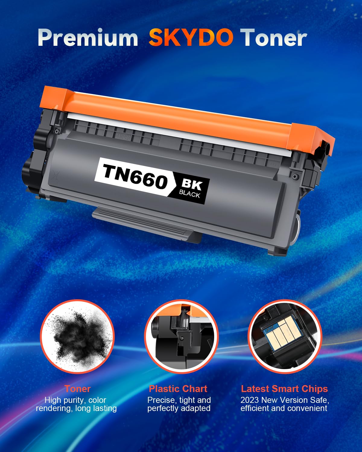 TN660 Toner Cartridge Compatible Replacement for TN 660 TN630 TN-660 TN-630 Work with DCP-L2520DW DCP-L2540DW HL-L2320D HL-L2360DW HL-L2380DW MFC-L2700DW MFC-L2720DW (Black, 2 Packs)