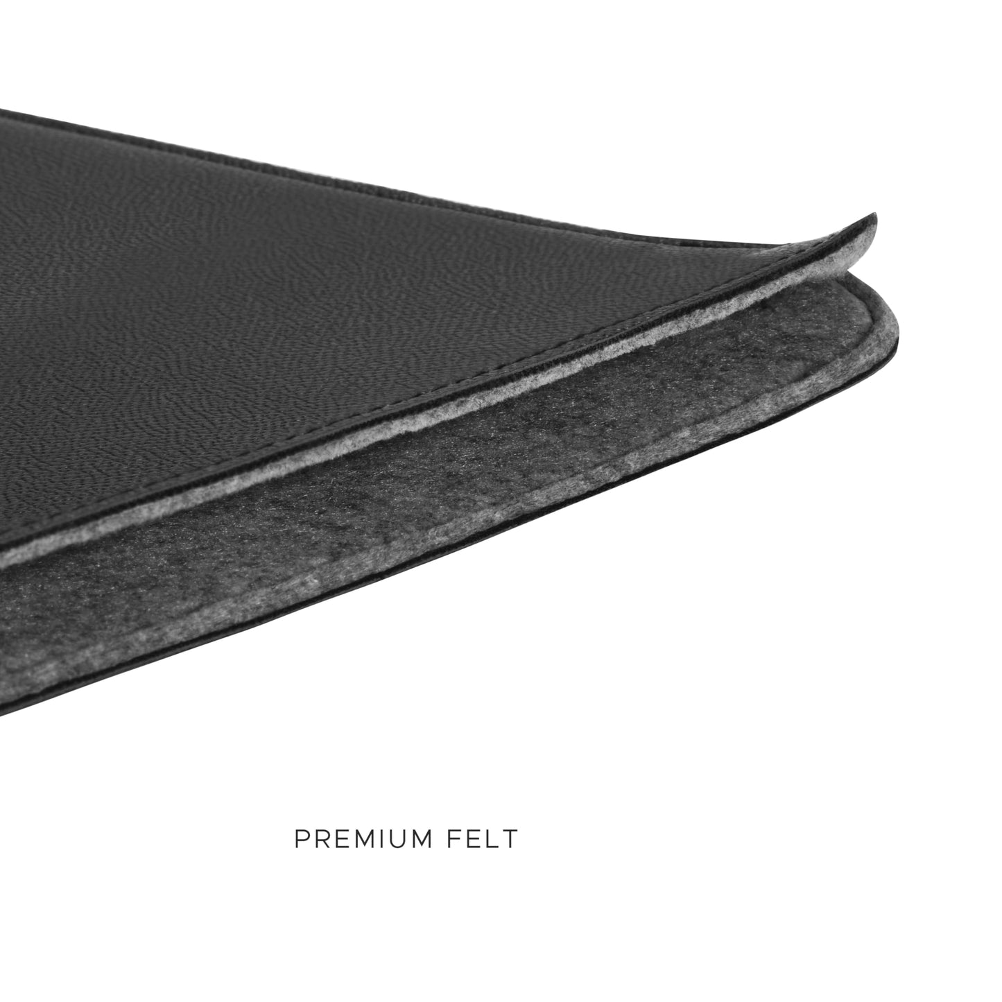Comfyable Laptop Sleeve 14 Inch Precisely Compatible with MacBook Pro M5 M4 M3 M2 Pro/Max 2026-2021, Faux Leather Cover Case, 14 in, Black