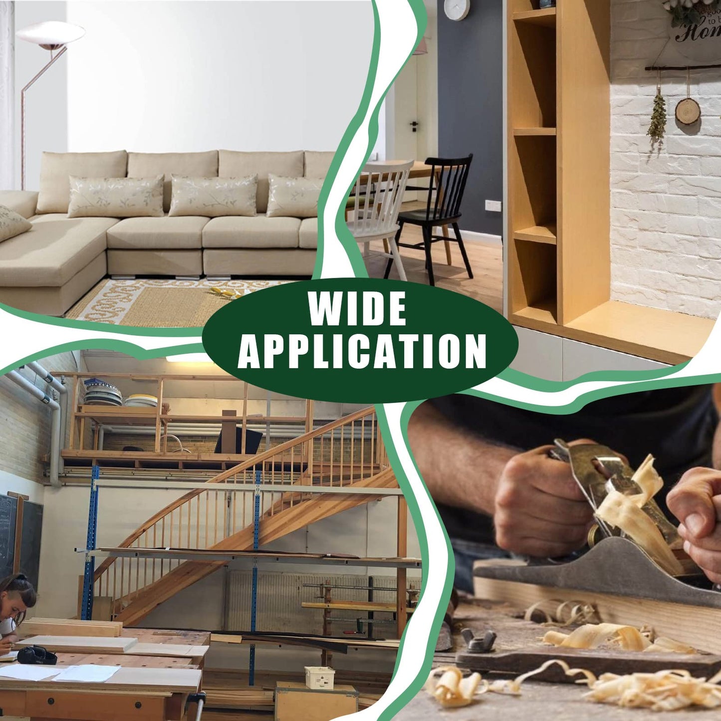 Keadic 4800Pcs 4 Sizes 18 Gauge Brad Nail Assortment Kit, 5/8", 1", 1-1/2", 2" Galvanized Steel Straight Finish Nails Gun Electric Finishing Pin Brads Nail for Moldings Cabinets Installation