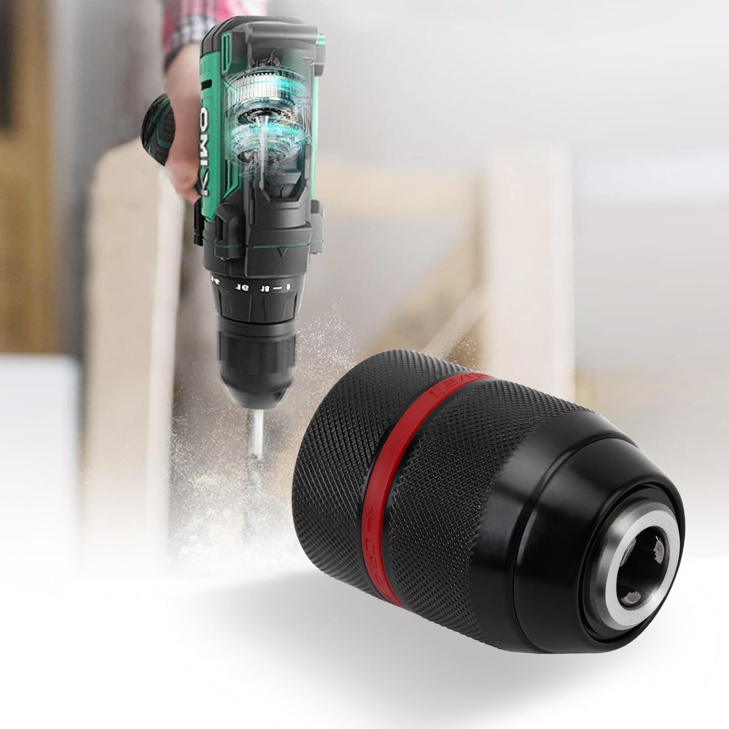 Replacement 1/2" Keyless Chuck 13mm,1/2" Mount Self Locking Keyless Drill Chuck,keyless Drill Chuck 1/2 inch