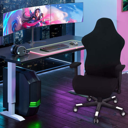4-Piece Gaming Chair Cover, Universal Office Chair Cover Set, Covers for Chairs with Armrests, Chair Back Cover, Seat Cover, Office Chair for Computer Chairs/PC Seat Cover Chair