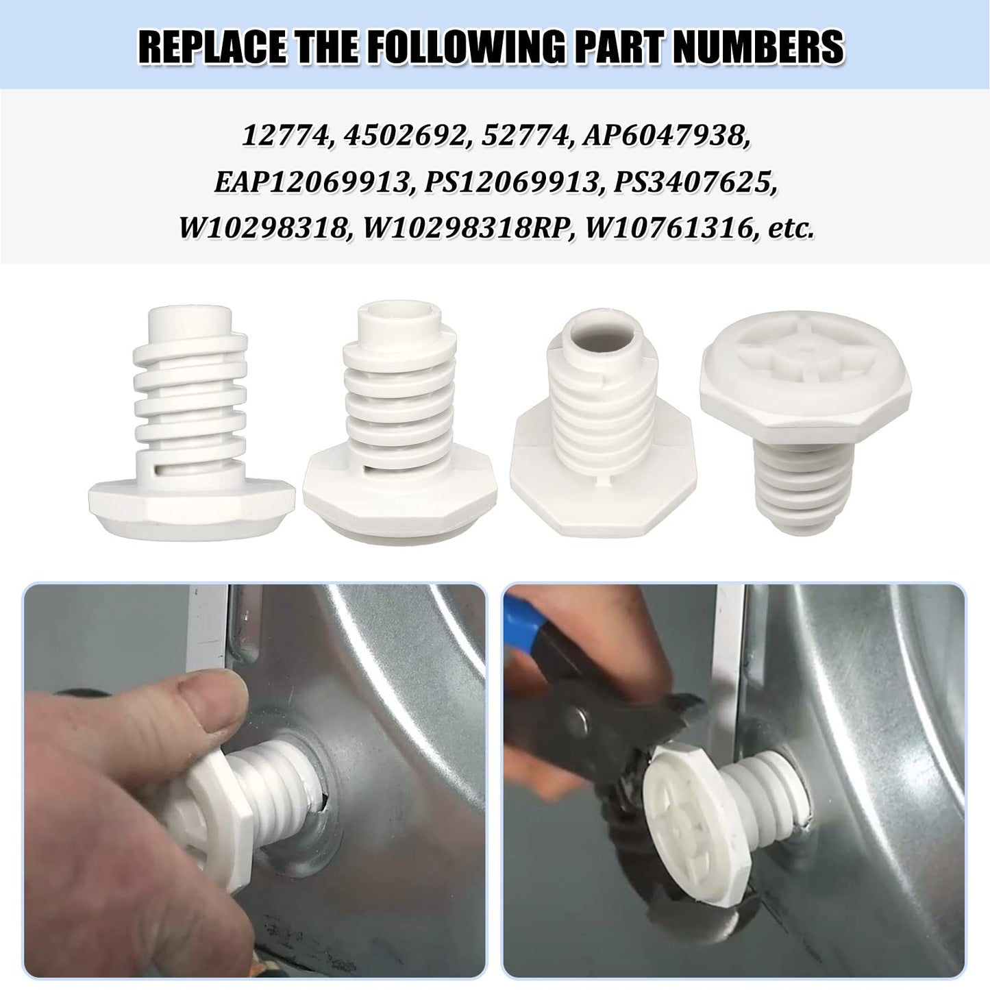 W10869845 Dryer Stacking Kit for Whirlpool Standard & Long Vent Dryer & Washer - Replaces AP6047938 PS3407625 W10298318 W10761316 W10298318RP