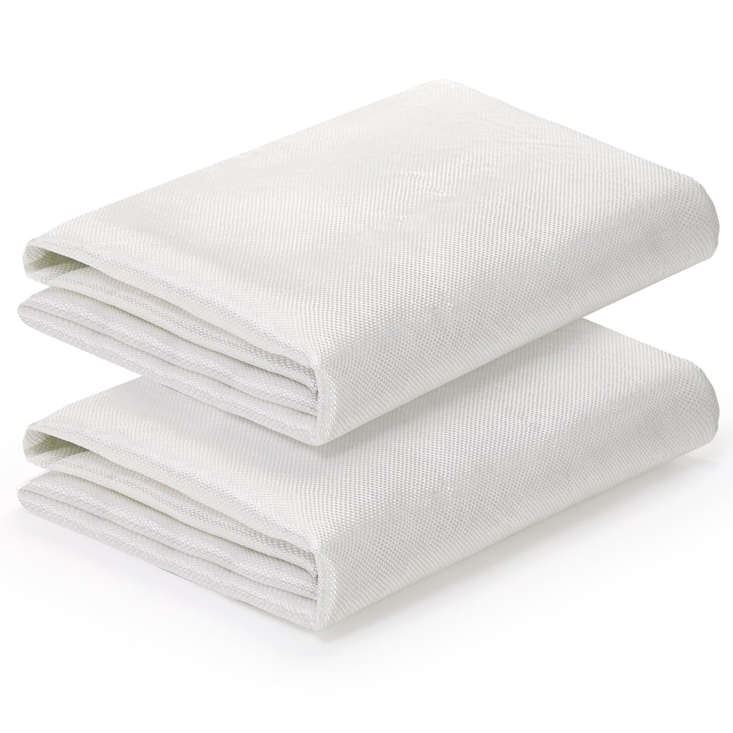 ZENFUN 2 Pack Fiberglass Cloth, 50 Inch x 4 Yard Fiberglass Plain Weave Fabric Sheet, 6 oz Fiber Glass Chopped Strand Cloth Mat for Boat Auto Surfboard Tub Pool Repair, Glass Wool Mesh