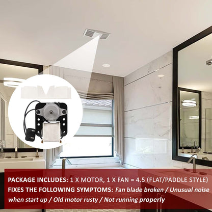 SM550 Universal Bathroom Vent Fan Motor by Seentech - Compatible with Broan Nutone - Repalces: EM550, 65100, C65878 VFM100, E498-1, 82423K, K111, EM750, SM550