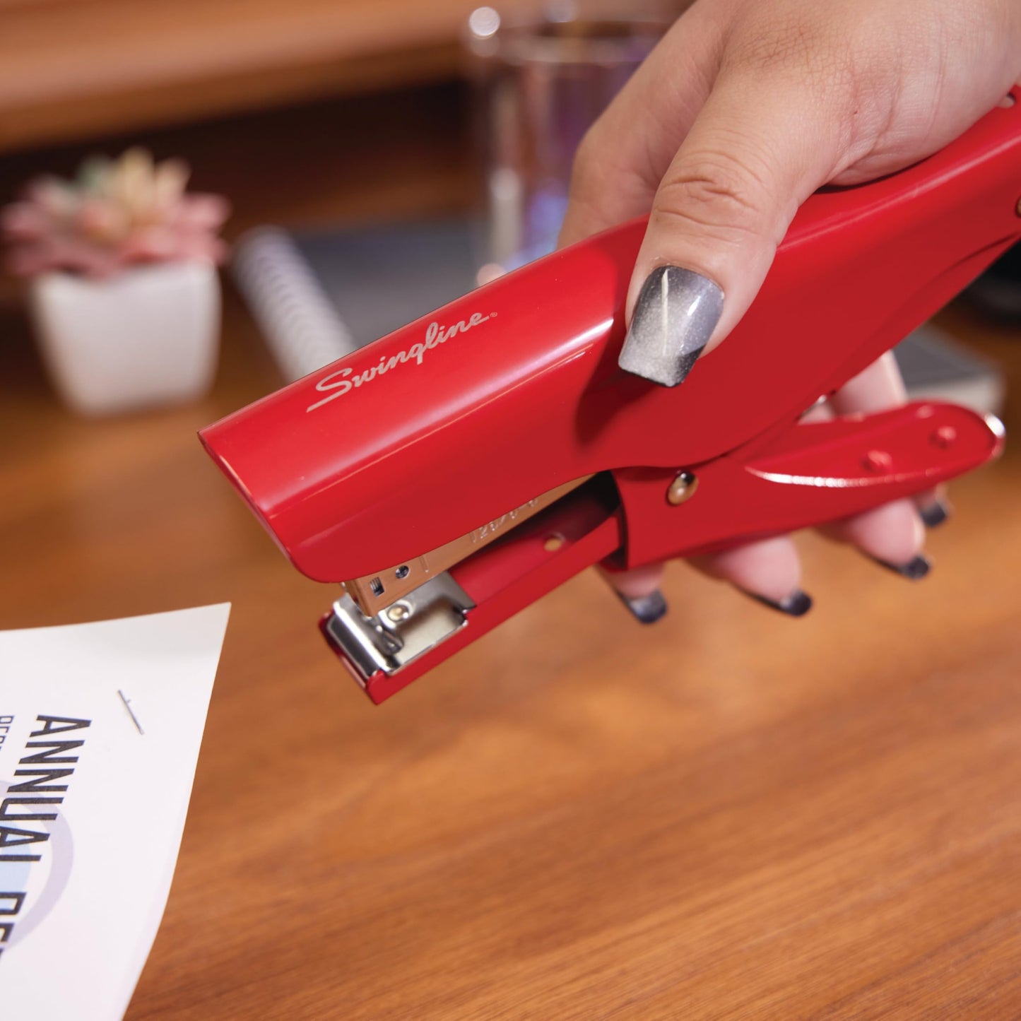 Swingline Vintage Plier Stapler, Rio Red (S701059)