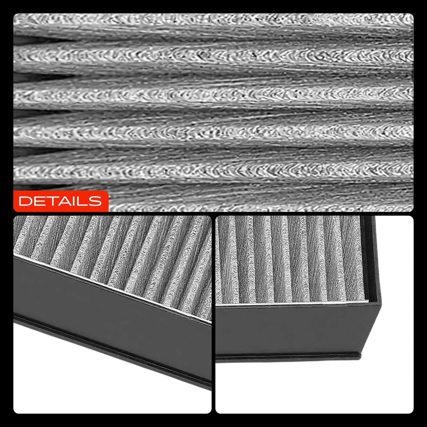 A-Premium 2-PC Cabin Air Filter with Activated Carbon Compatible with BMW X5 2007-2019, X6 2008-2019, Replace# 64116945594, 64119248294