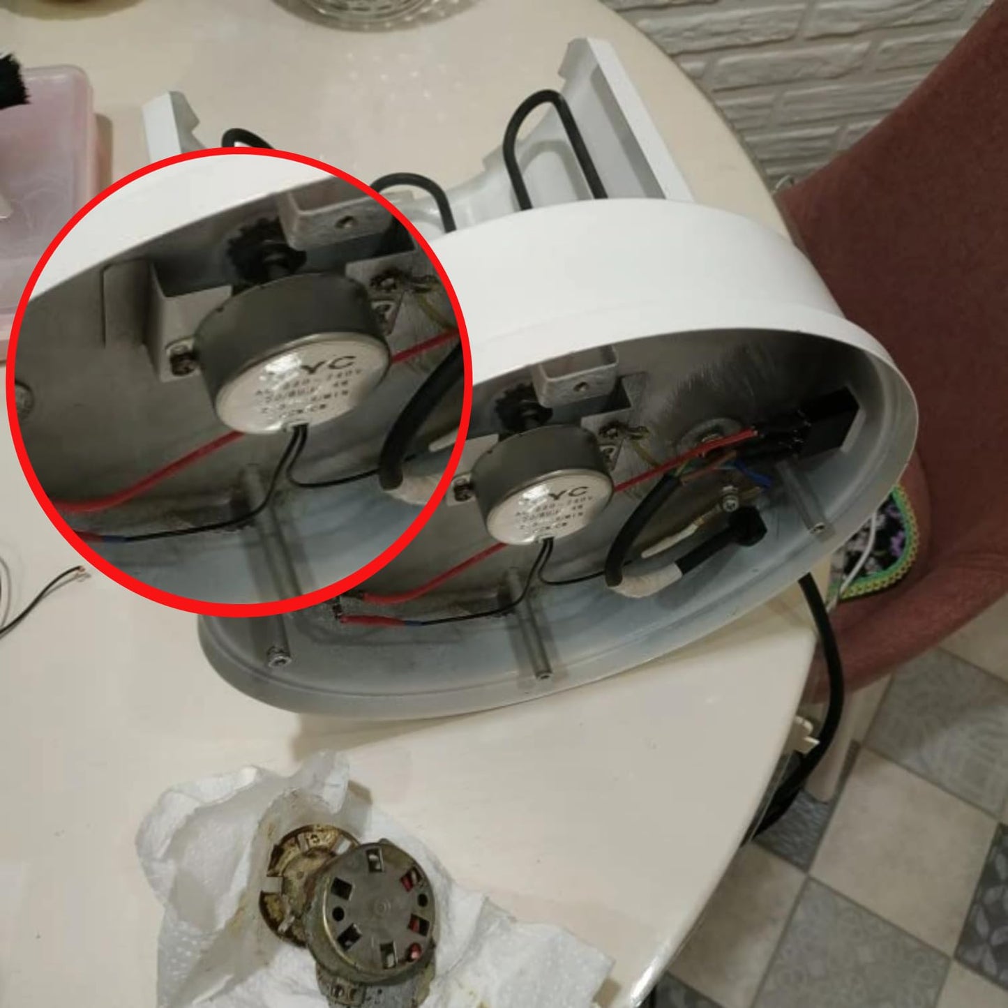 1pc AC 100-127V 4W Synchronous Motor Large Torsion Geared Motor Low Noise 50/60Hz CCW/CW (5-6RPM)