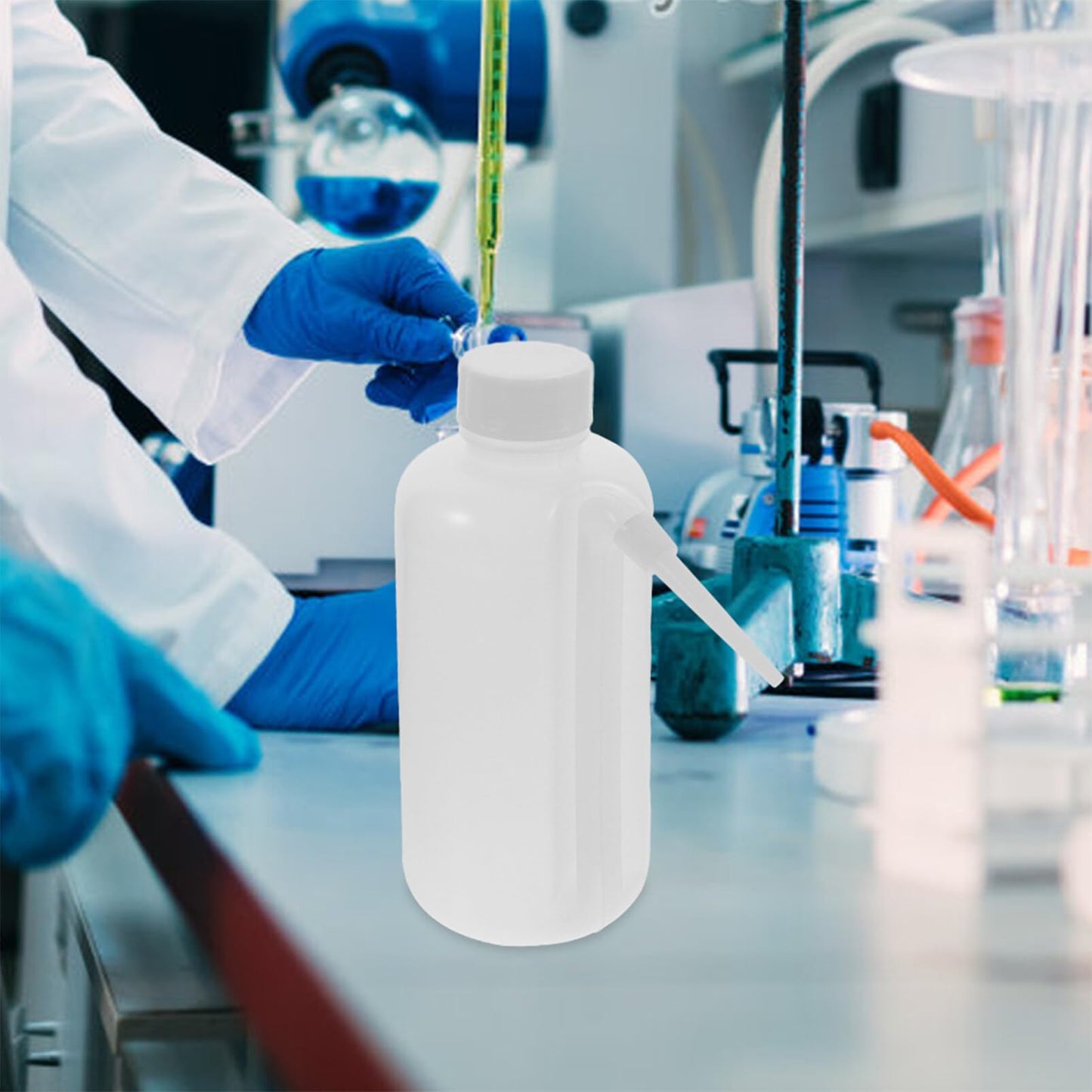 Wash Bottles 500ml 4pcs Unitary Wash Bottles Squirt Bottle Scientific Plastic PE Squirt Bottles Safety