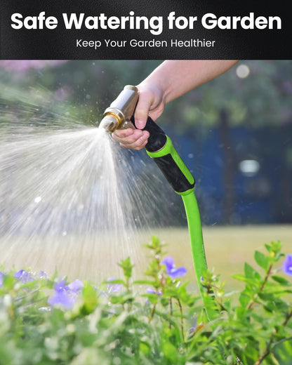 RAINPOINT Garden Hose 3ft, Short Water Hose, Flexible 5/8" Leader Hose, Heavy Duty Hybrid Rubber Hose with Male to Female Fittings